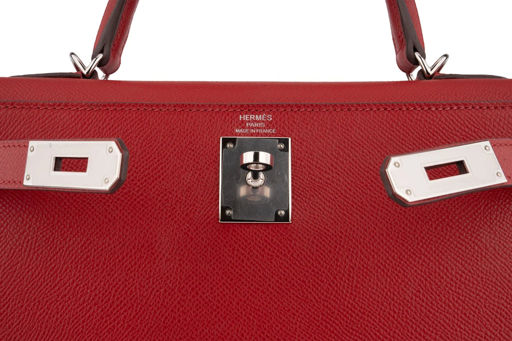 Hermès Kelly 28 Epsom Rouge Piment PHW