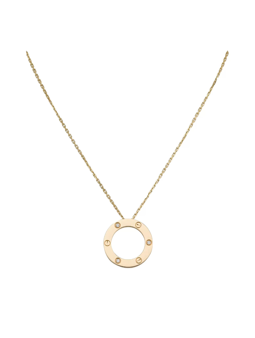 Cartier Love Necklace 3 Diamonds
