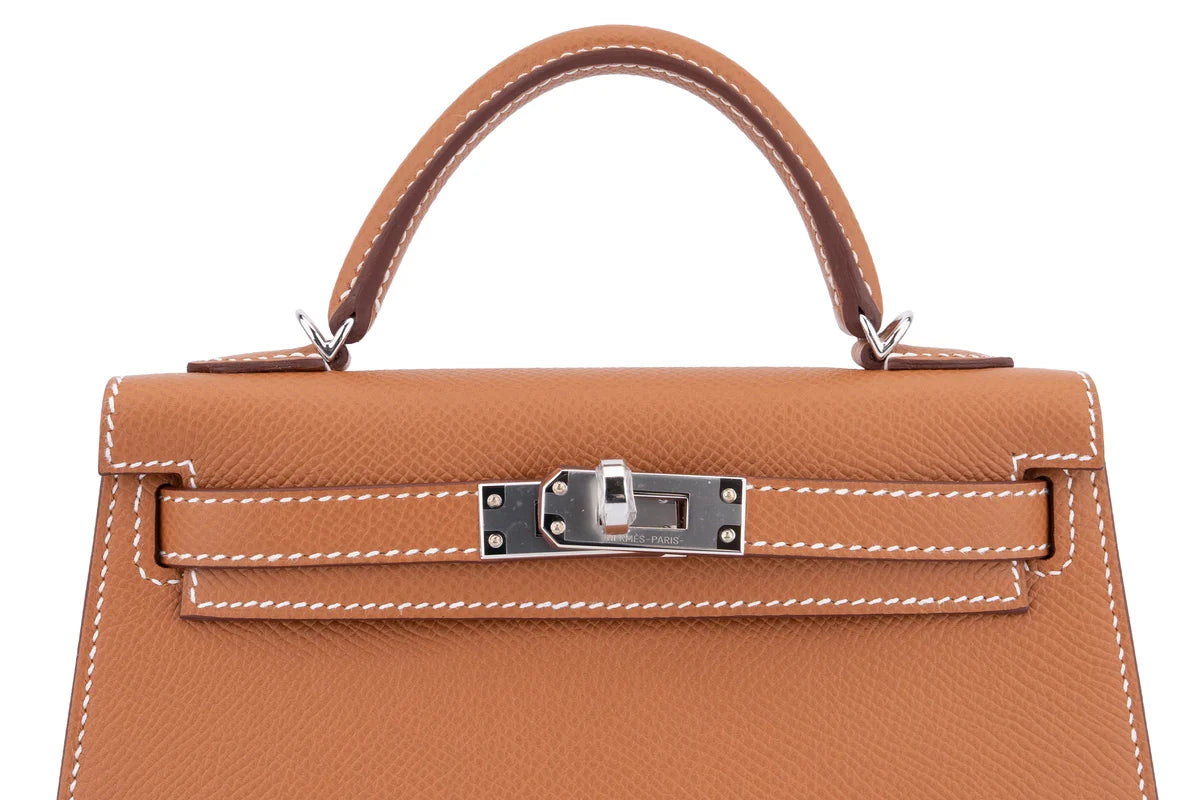 Hermès Mini Kelly Epsom Gold PHW