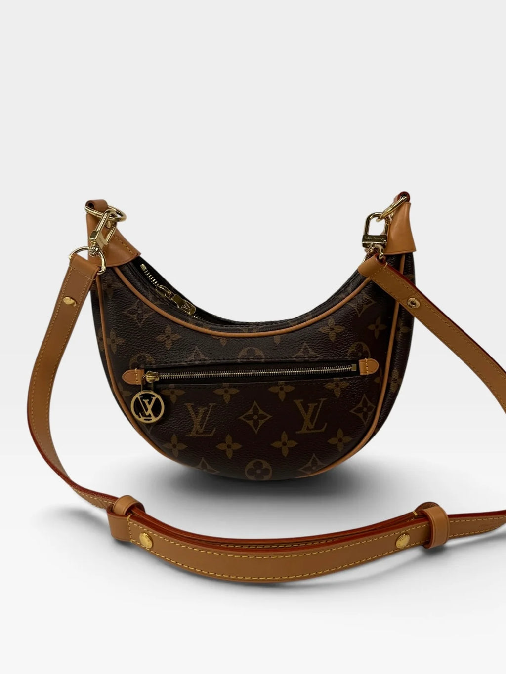 LOUIS VUITTON LOOP BAG IN BROWN MONOGRAM WITH GOLD HARDWARE