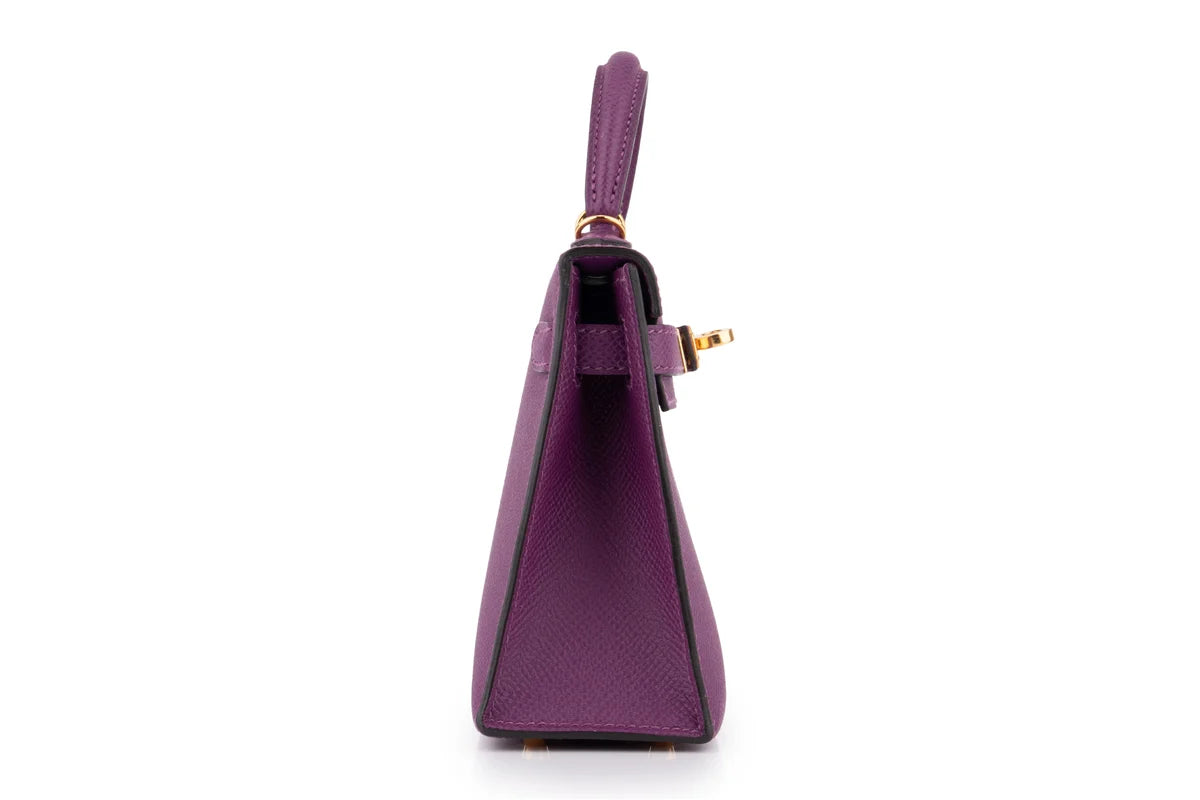 Hermès Mini Kelly Epsom Anemone GHW