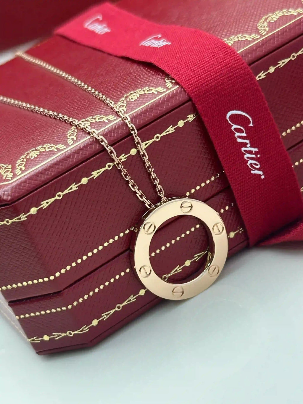 Cartier Love Necklace Pendant Rose Gold