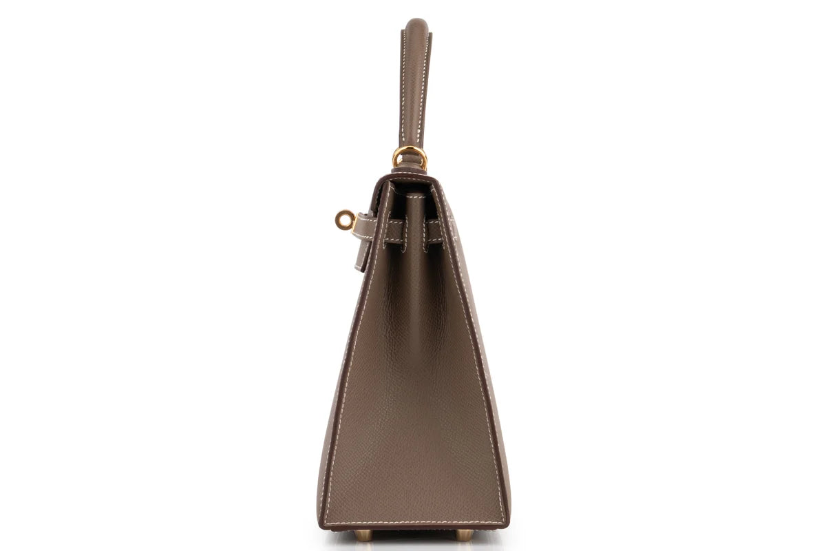Hermès Kelly 25 Epsom Etoupe GHW