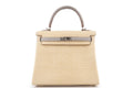 Hermès Kelly 25 Retourne Matt Alligator Missi Vanille / Gris BPHW
