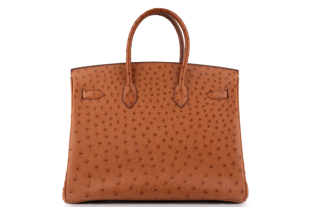 Hermès Birkin 35 Ostrich Cognac PHW