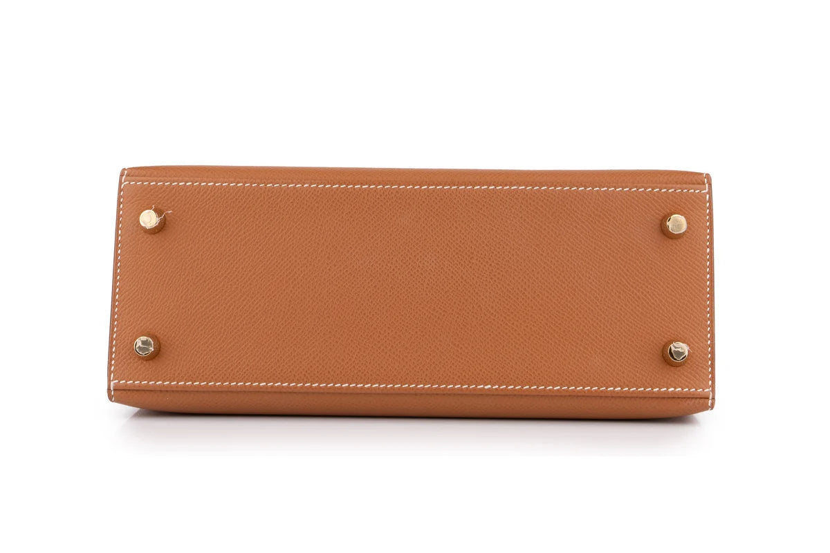 Hermès Kelly 25 Epsom Gold GHW
