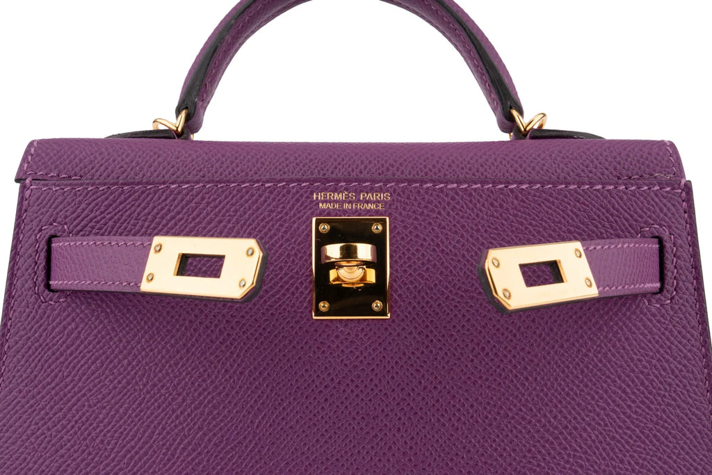Hermès Mini Kelly Epsom Anemone GHW