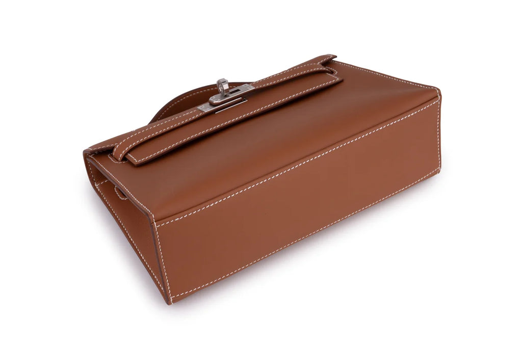Hermès Kelly Pochette Swift Gold PHW