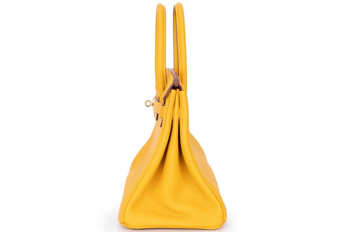 Hermès Birkin 30 Togo Jaune Ambre GHW