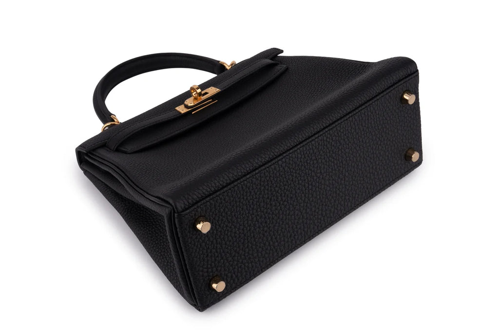 Hermès Kelly 25 Retourne Togo Noir GHW