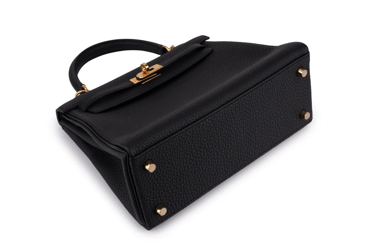 Hermès Kelly 25 Retourne Togo Noir GHW