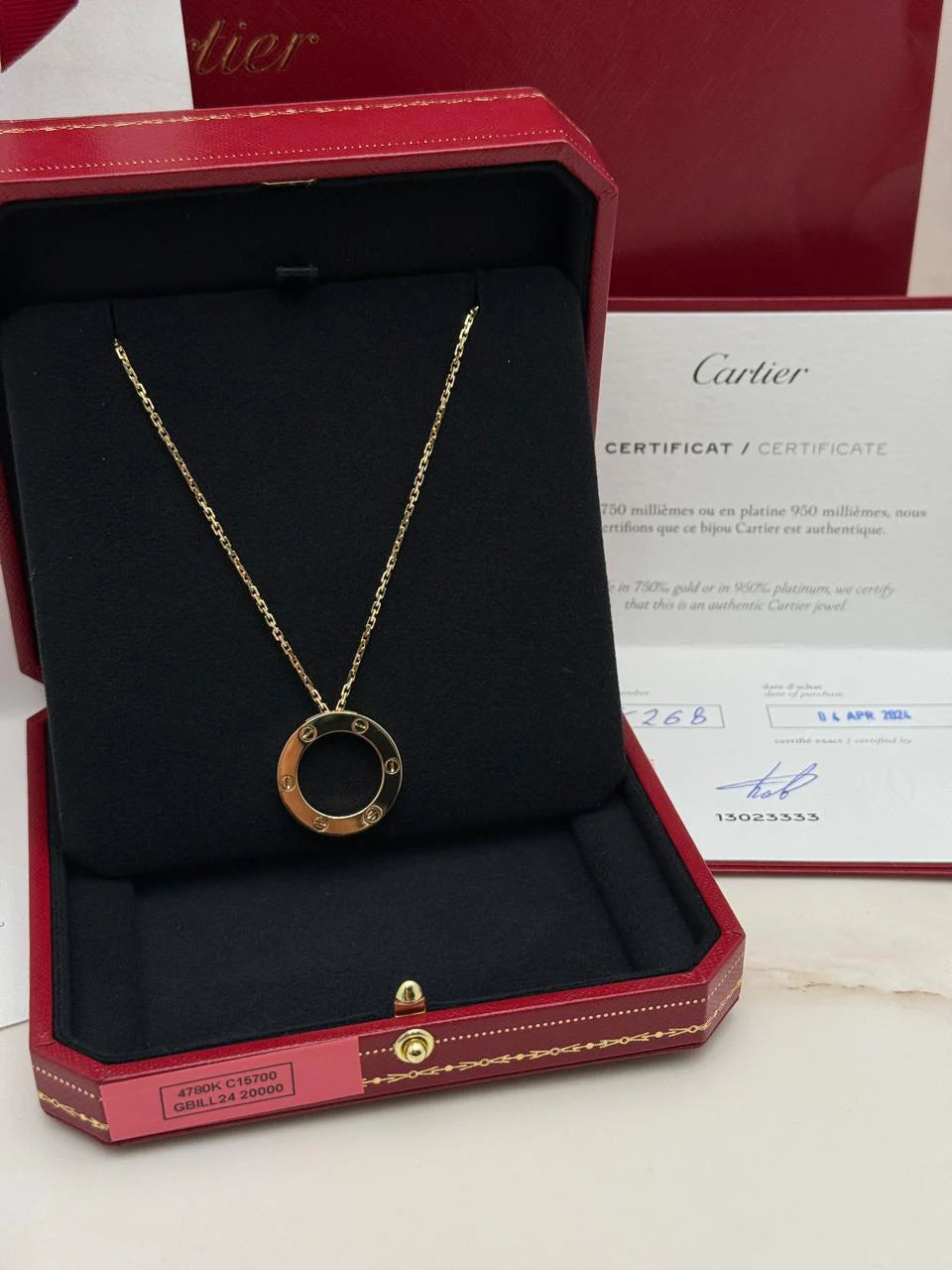 Cartier Love Necklace