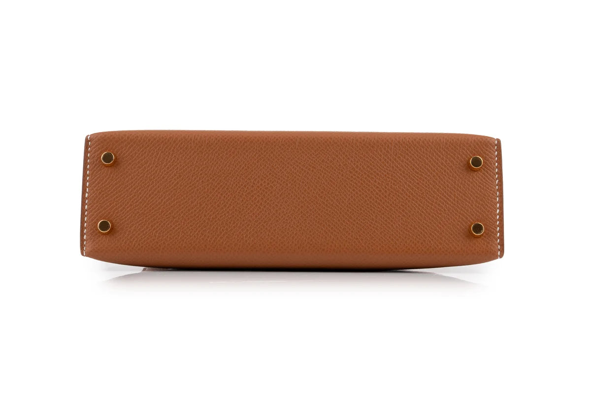 Hermès Mini Kelly Epsom Gold GHW