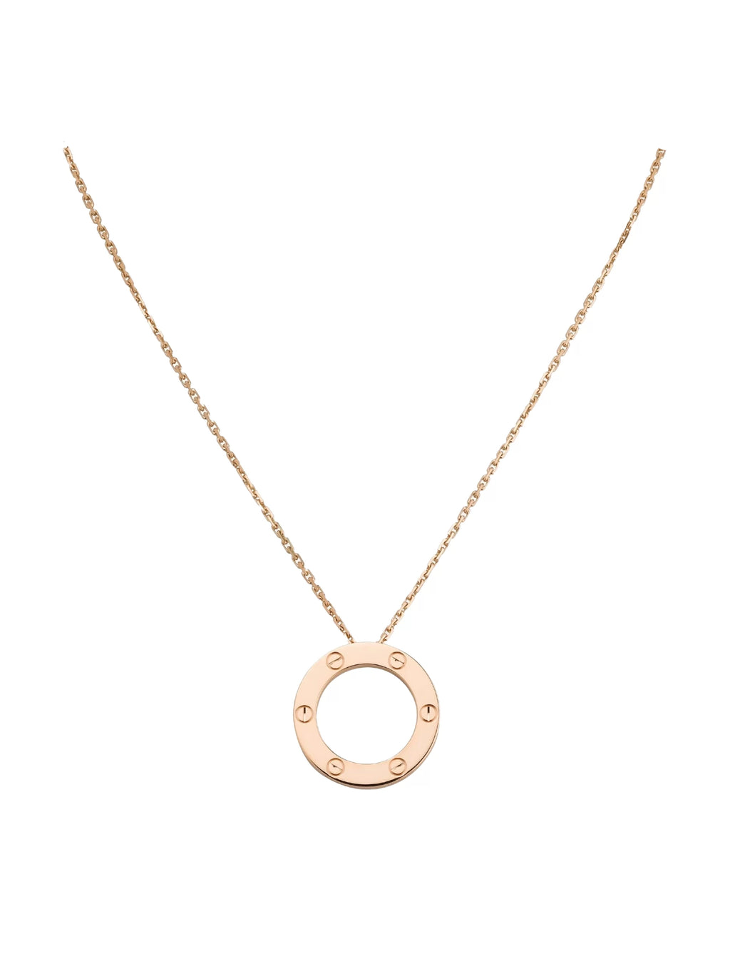 Cartier Love Necklace Pendant Rose Gold