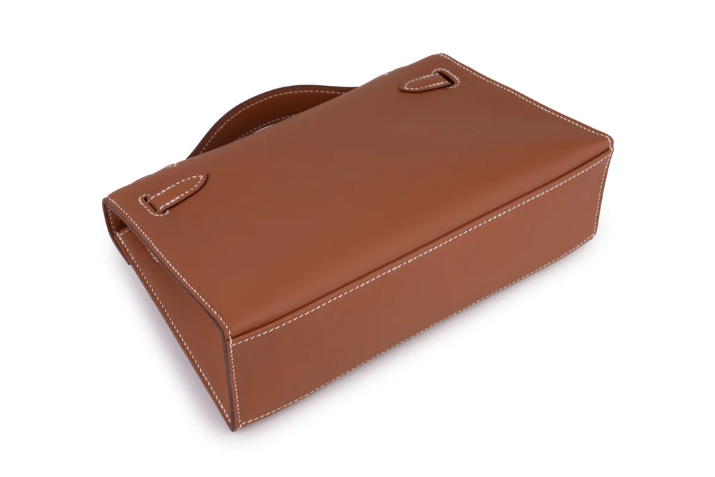 Hermès Kelly Pochette Swift Gold PHW