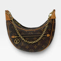 LOUIS VUITTON LOOP BAG IN BROWN MONOGRAM WITH GOLD HARDWARE