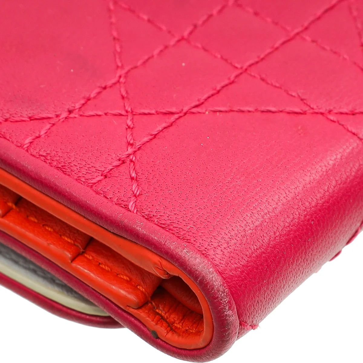 Christian Dior Tricolor Mania Compact Wallet