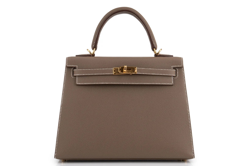 Hermès Kelly 25 Epsom Etoupe GHW