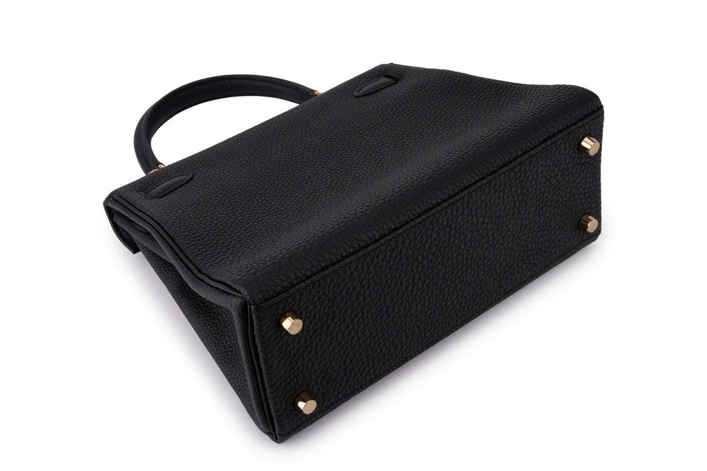 Hermès Kelly 25 Retourne Togo Noir GHW