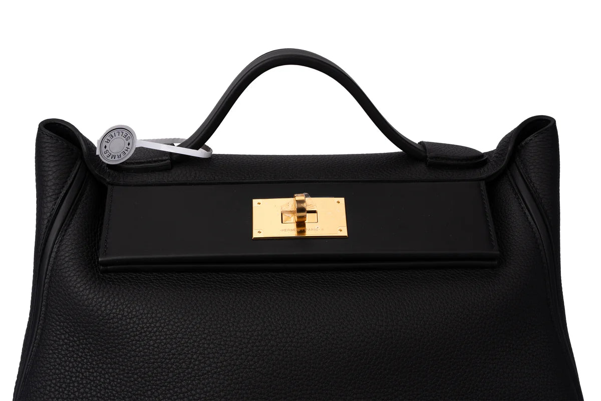 Hermès 24/24 29 Togo Black GHW
