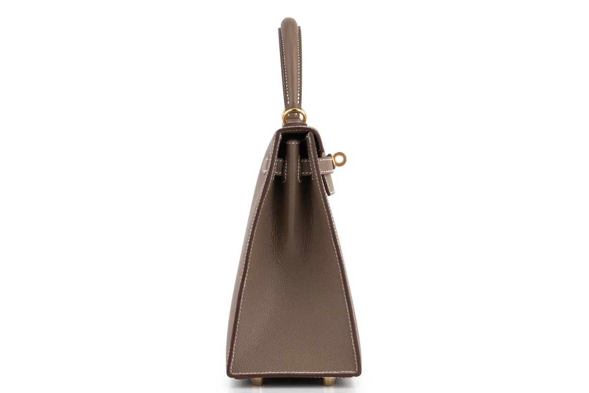 Hermès Kelly 25 Epsom Etoupe GHW