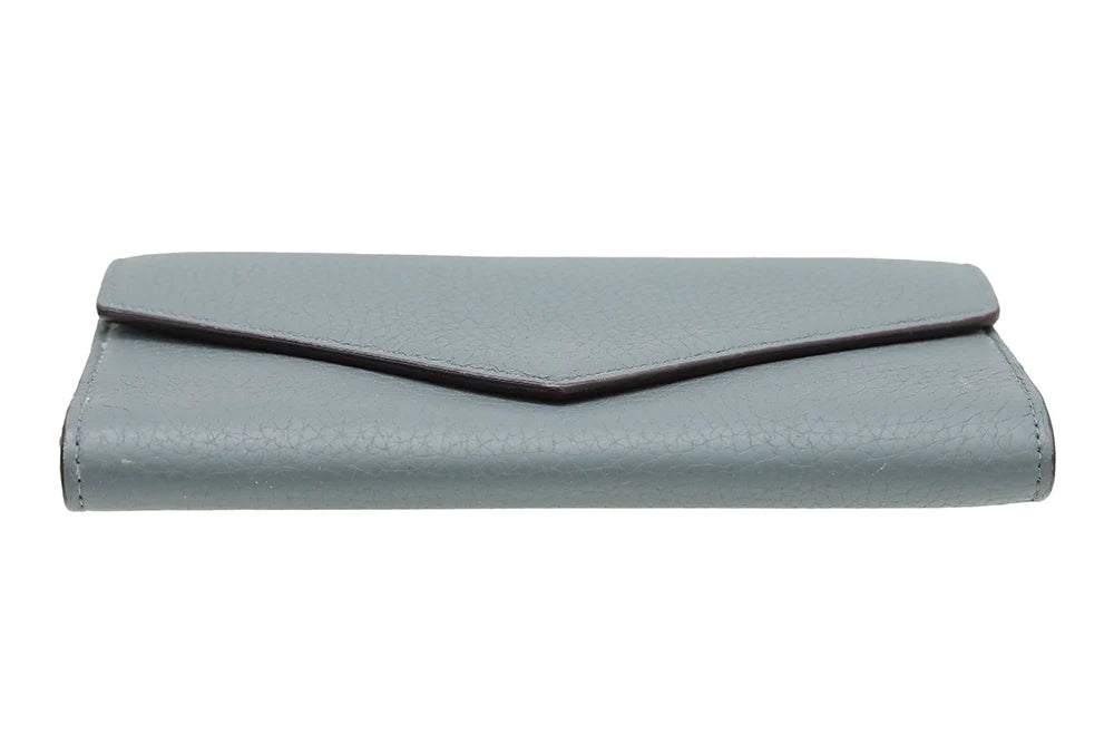 Christian Dior Dark Gray Diorissimo Slim Envelope Wallet