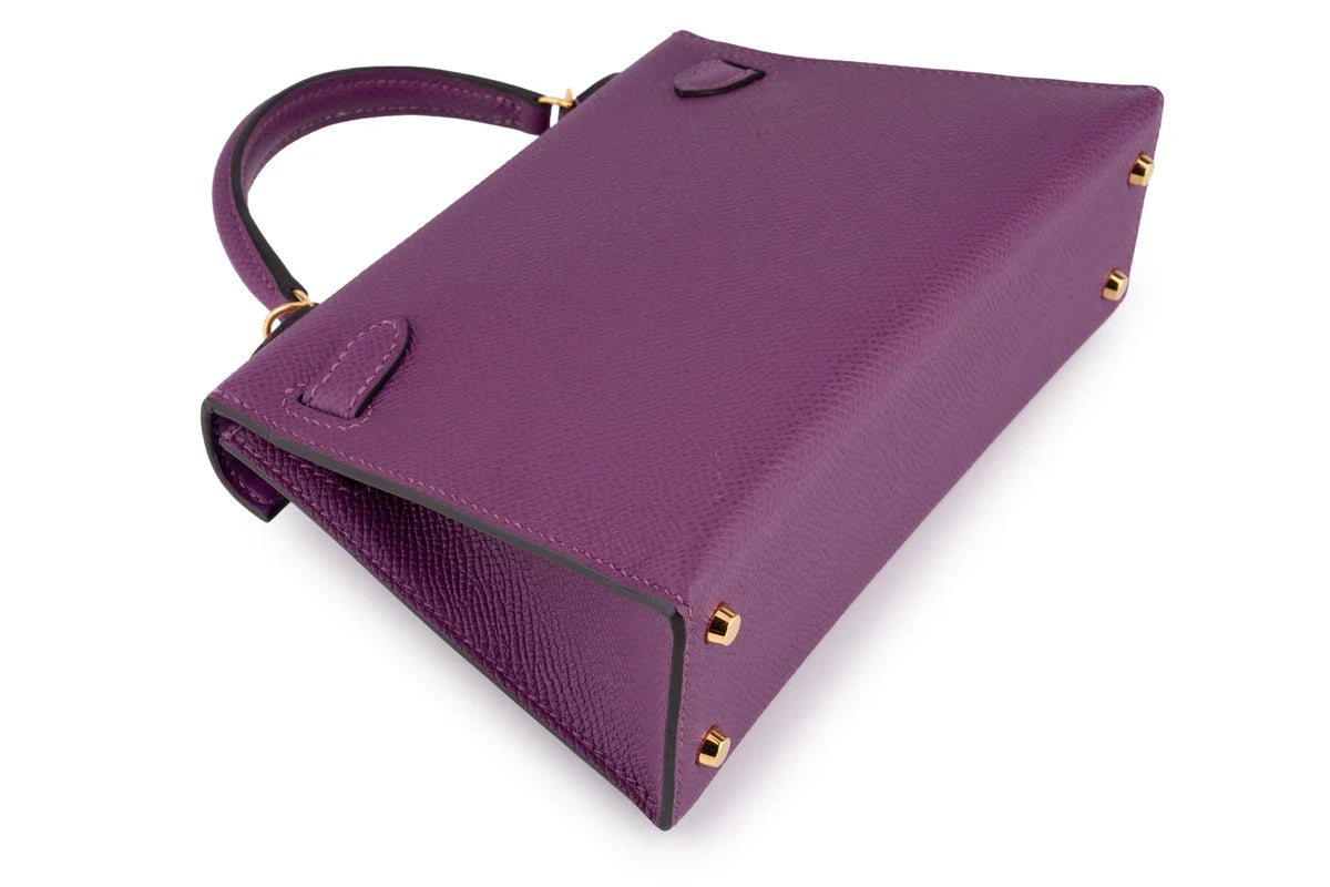 Hermès Mini Kelly Epsom Anemone GHW