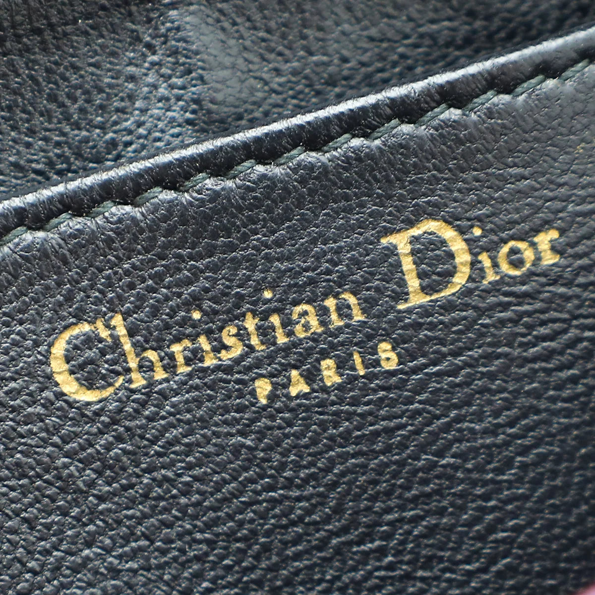 Christian Dior Black Lady Dior Zippy Card Holder