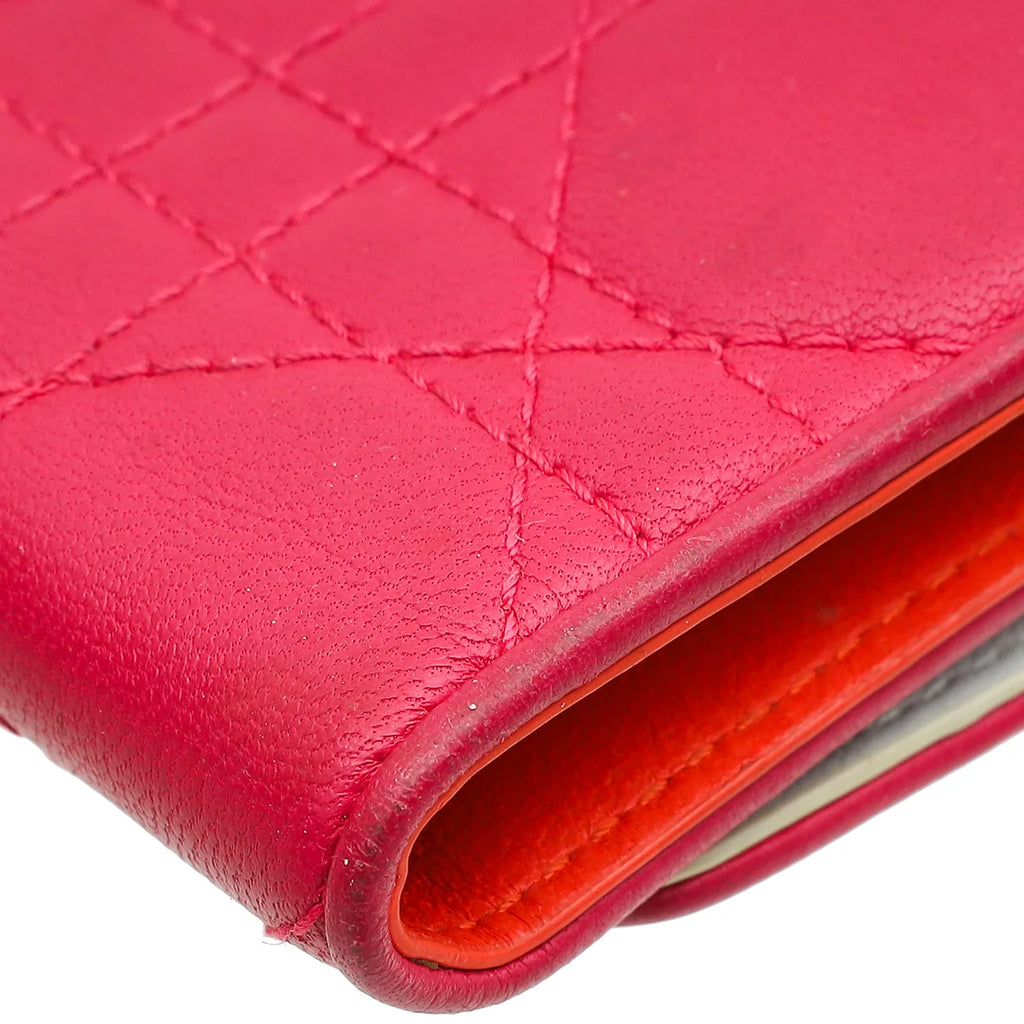 Christian Dior Tricolor Mania Compact Wallet