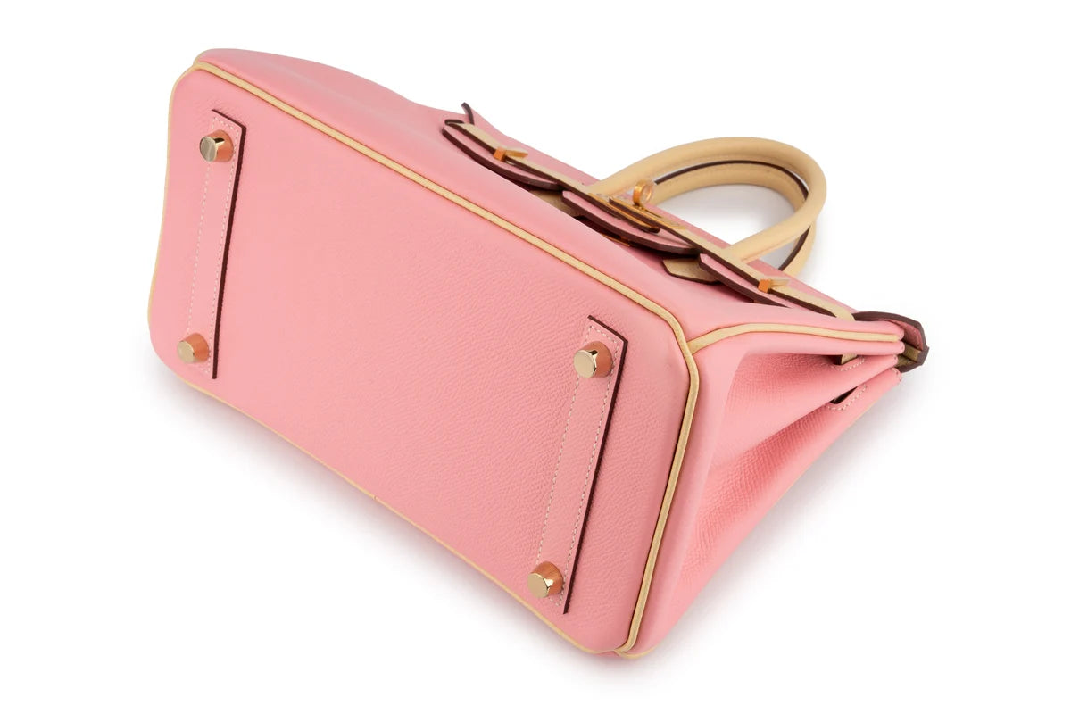 Hermès Birkin 25 Epsom Rose Confetti / Jaune Poussin BGHW