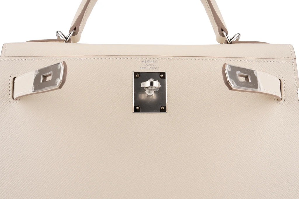 Hermès Kelly 28 Epsom Craie PHW
