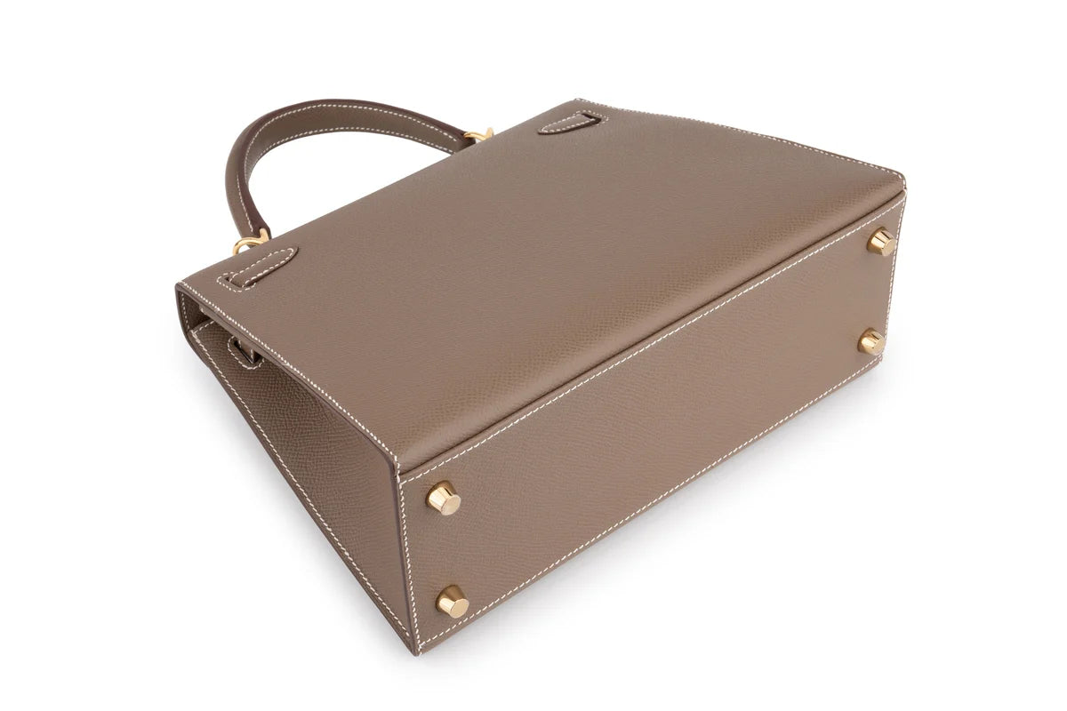 Hermès Kelly 25 Epsom Etoupe GHW