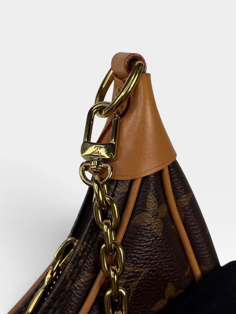 LOUIS VUITTON LOOP BAG IN BROWN MONOGRAM WITH GOLD HARDWARE
