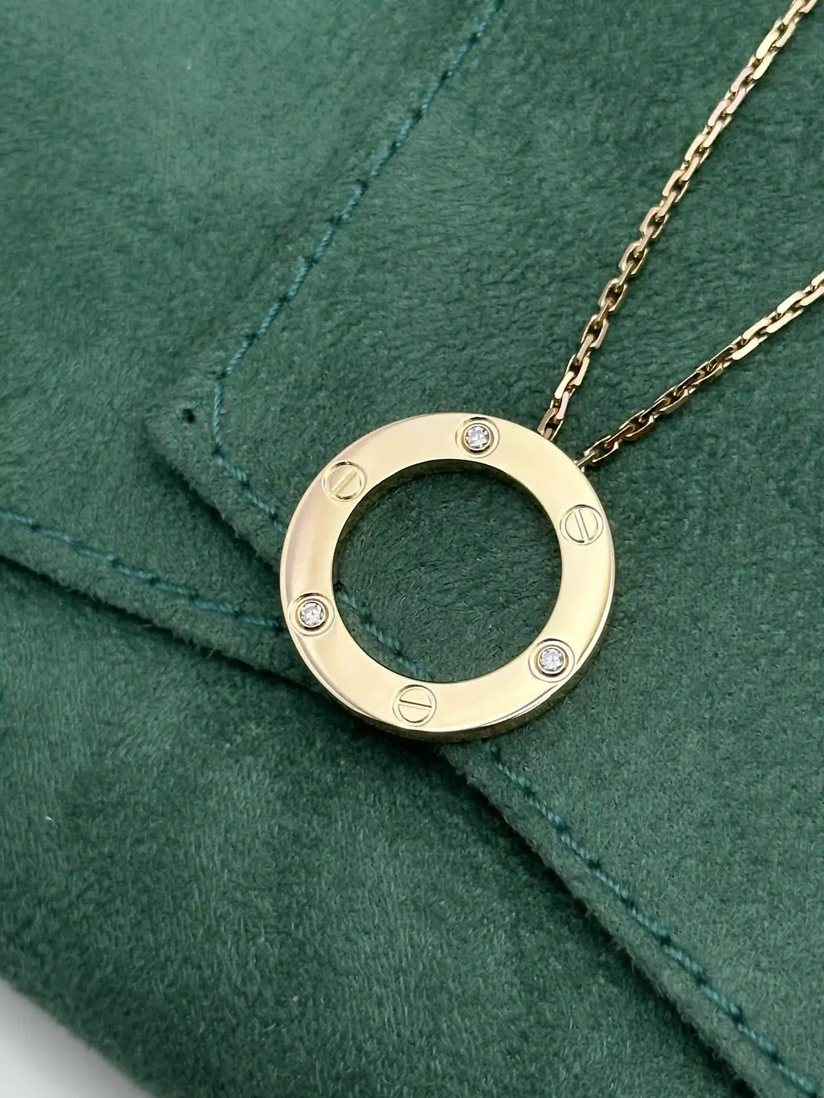 Cartier Love Necklace 3 Diamonds