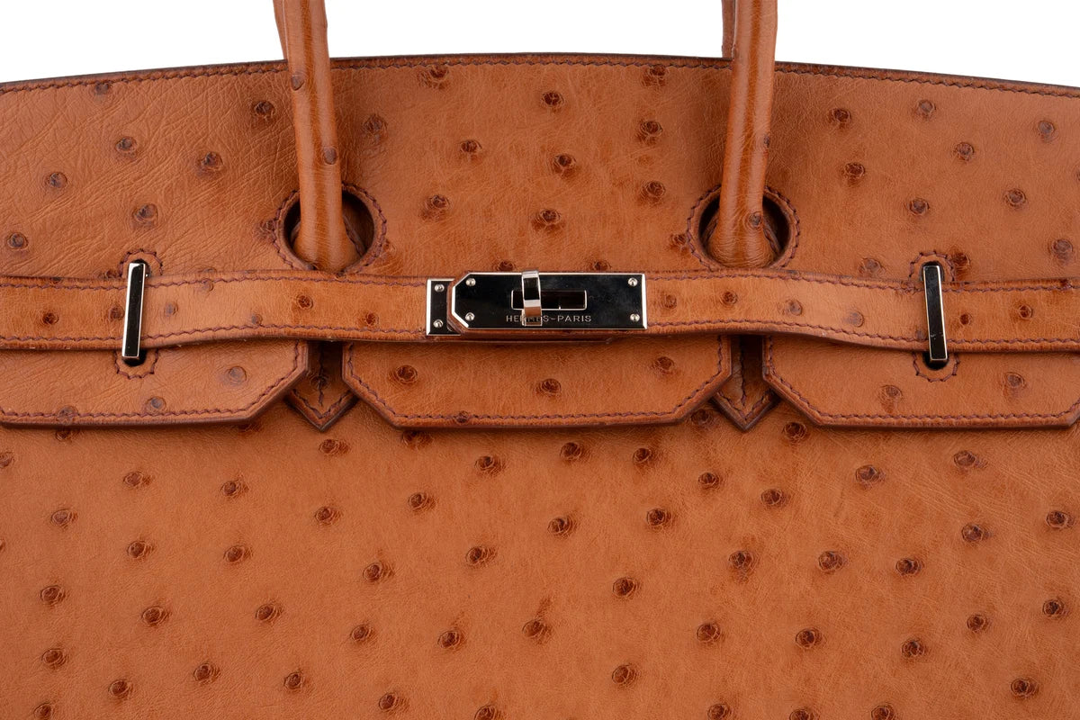 Hermès Birkin 35 Ostrich Cognac PHW