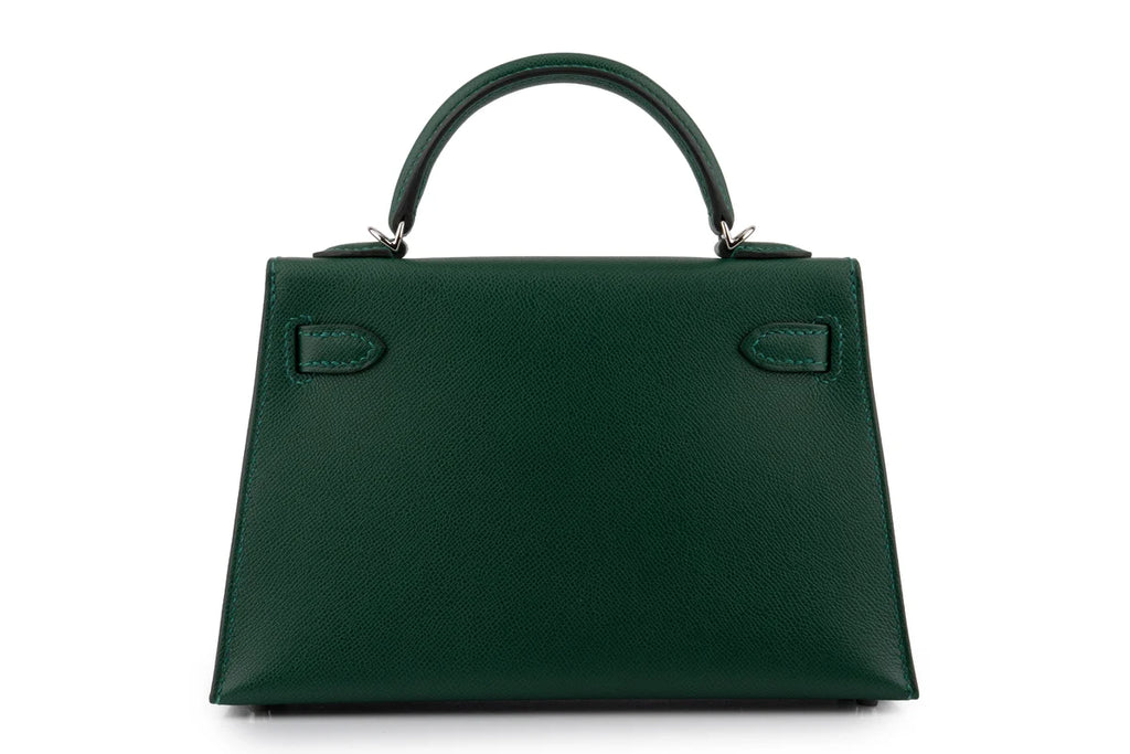 Hermès Mini Kelly Veau Madame Vert Moyen PHW