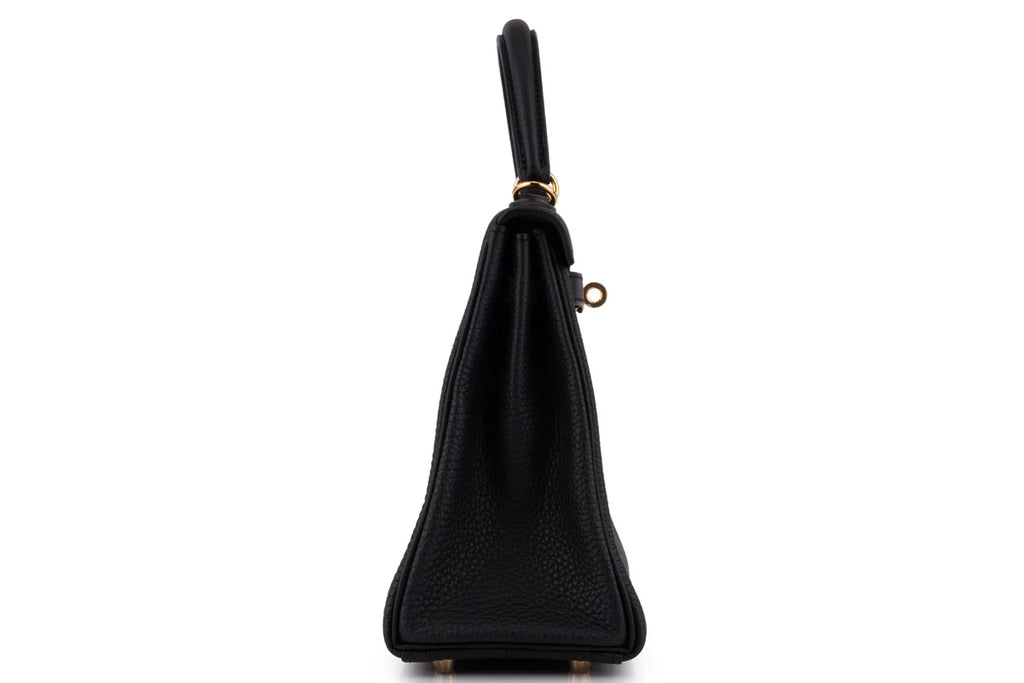 Hermès Kelly 25 Retourne Togo Noir GHW