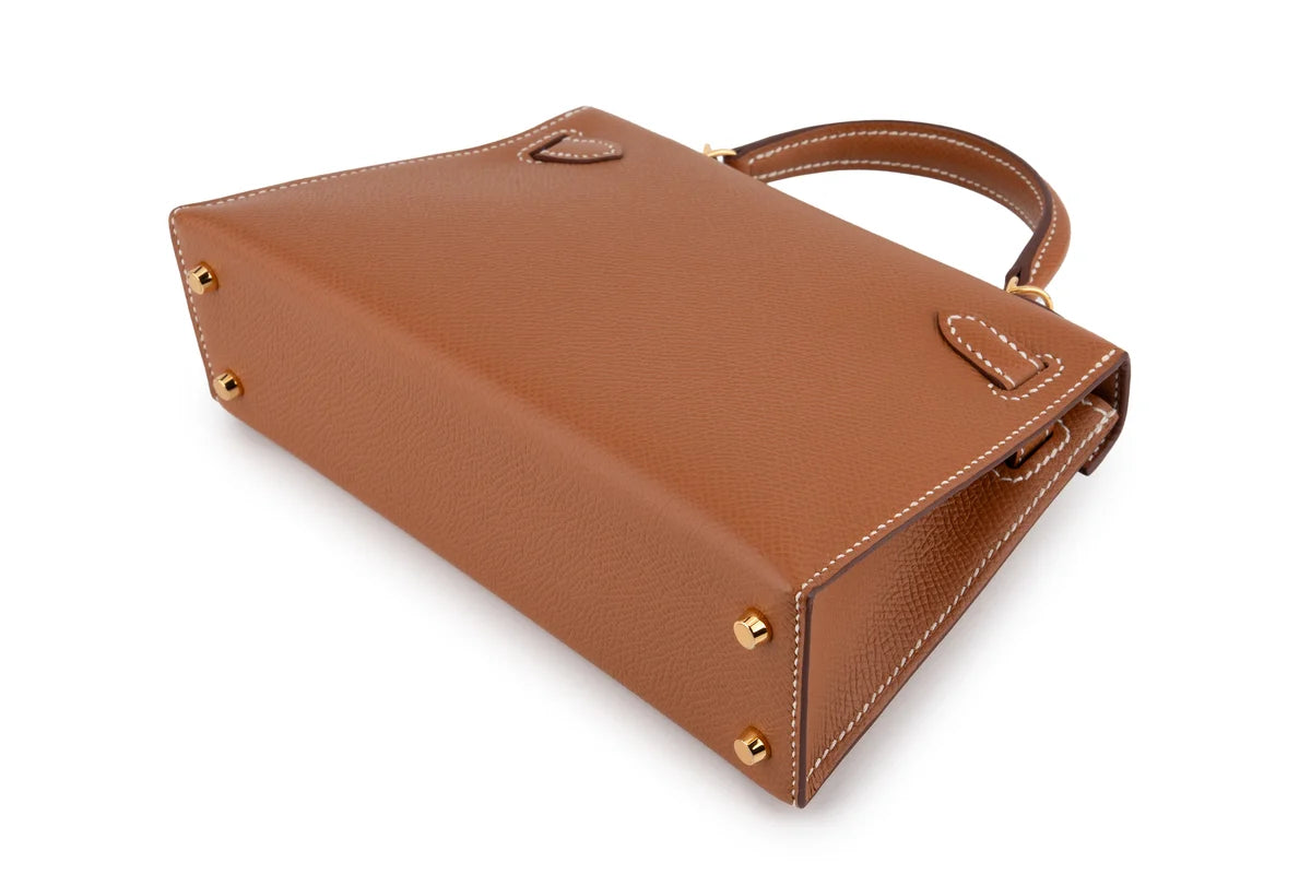 Hermès Mini Kelly Epsom Gold GHW