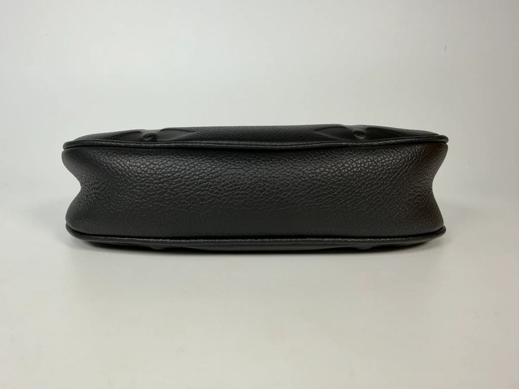 LOUIS VUITTON MINI MOON BAG IN BLACK LEATHER WITH GOLD HARDWARE