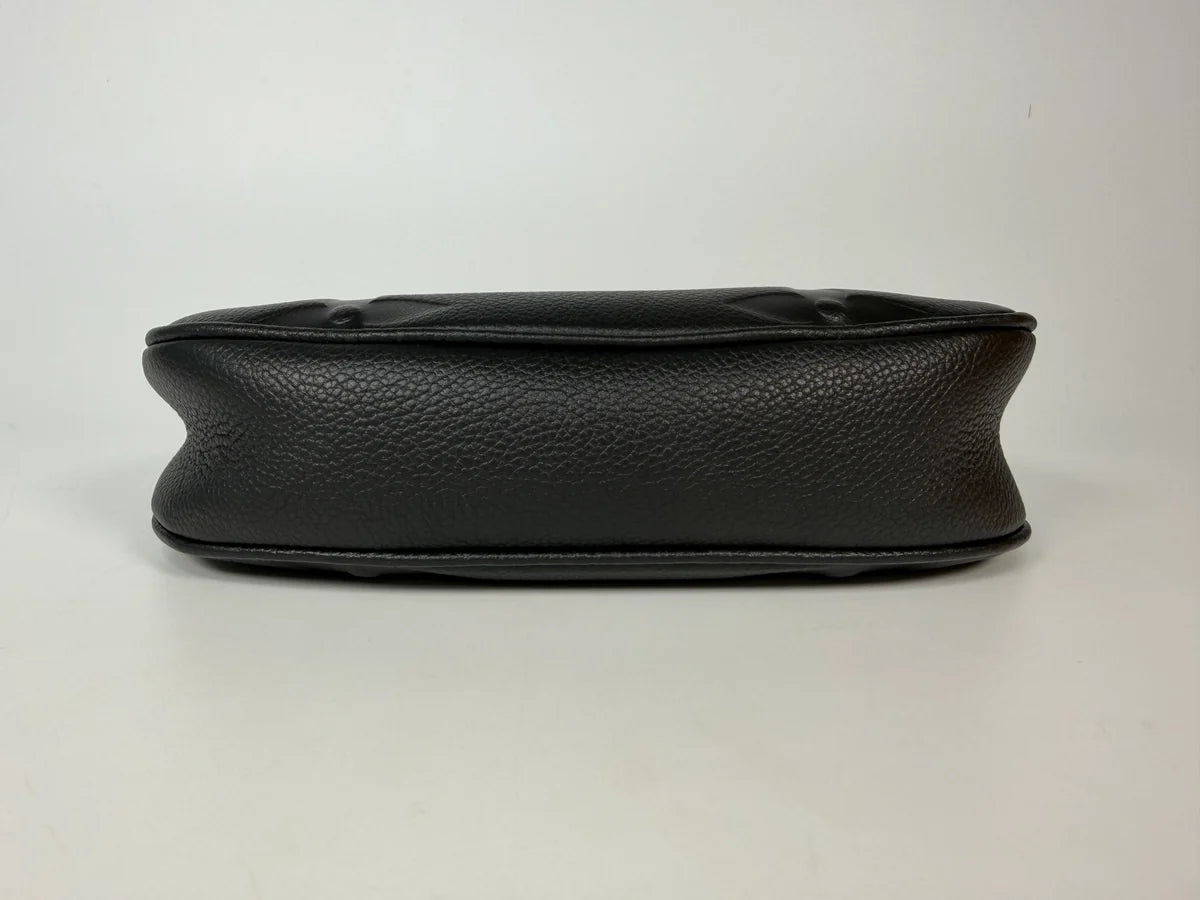 LOUIS VUITTON MINI MOON BAG IN BLACK LEATHER WITH GOLD HARDWARE