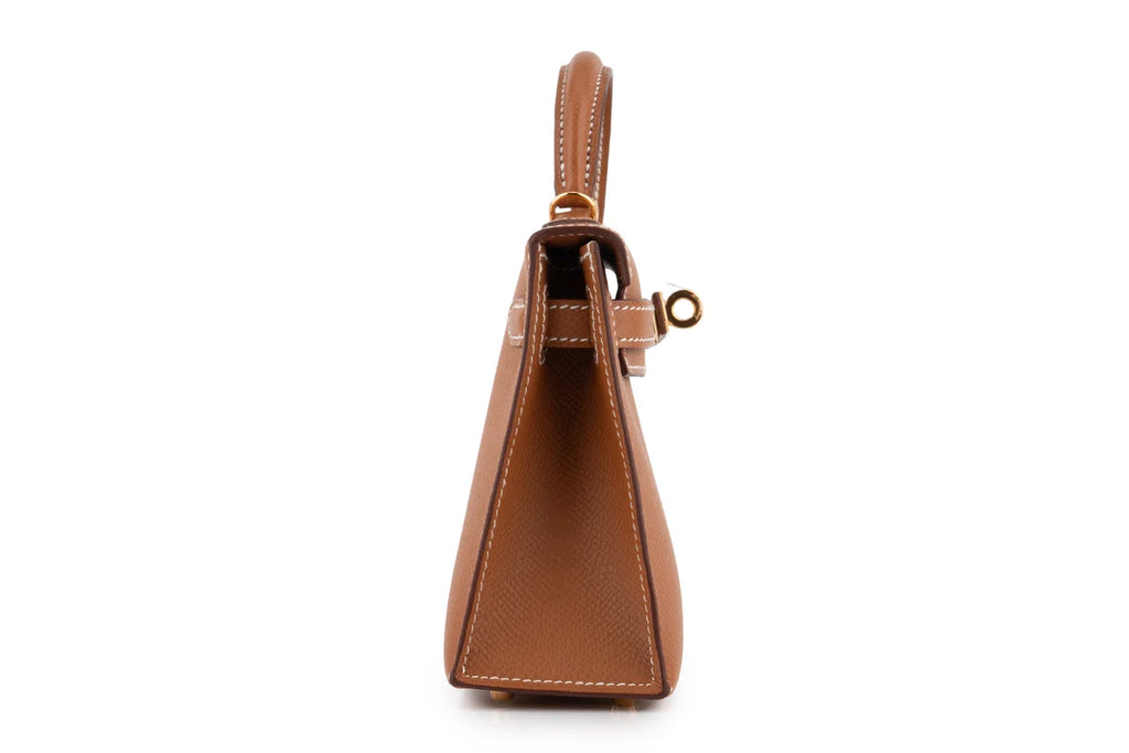 Hermès Mini Kelly Epsom Gold GHW