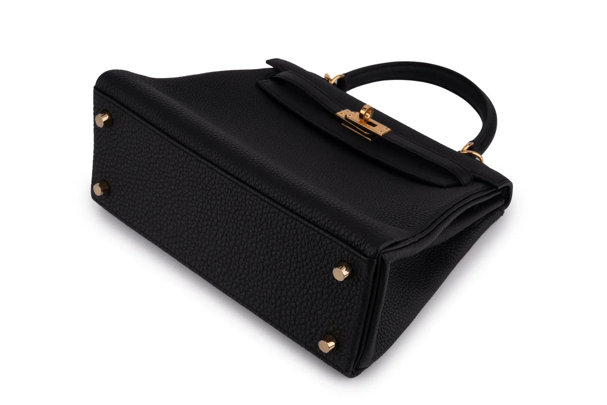 Hermès Kelly 25 Retourne Togo Noir GHW