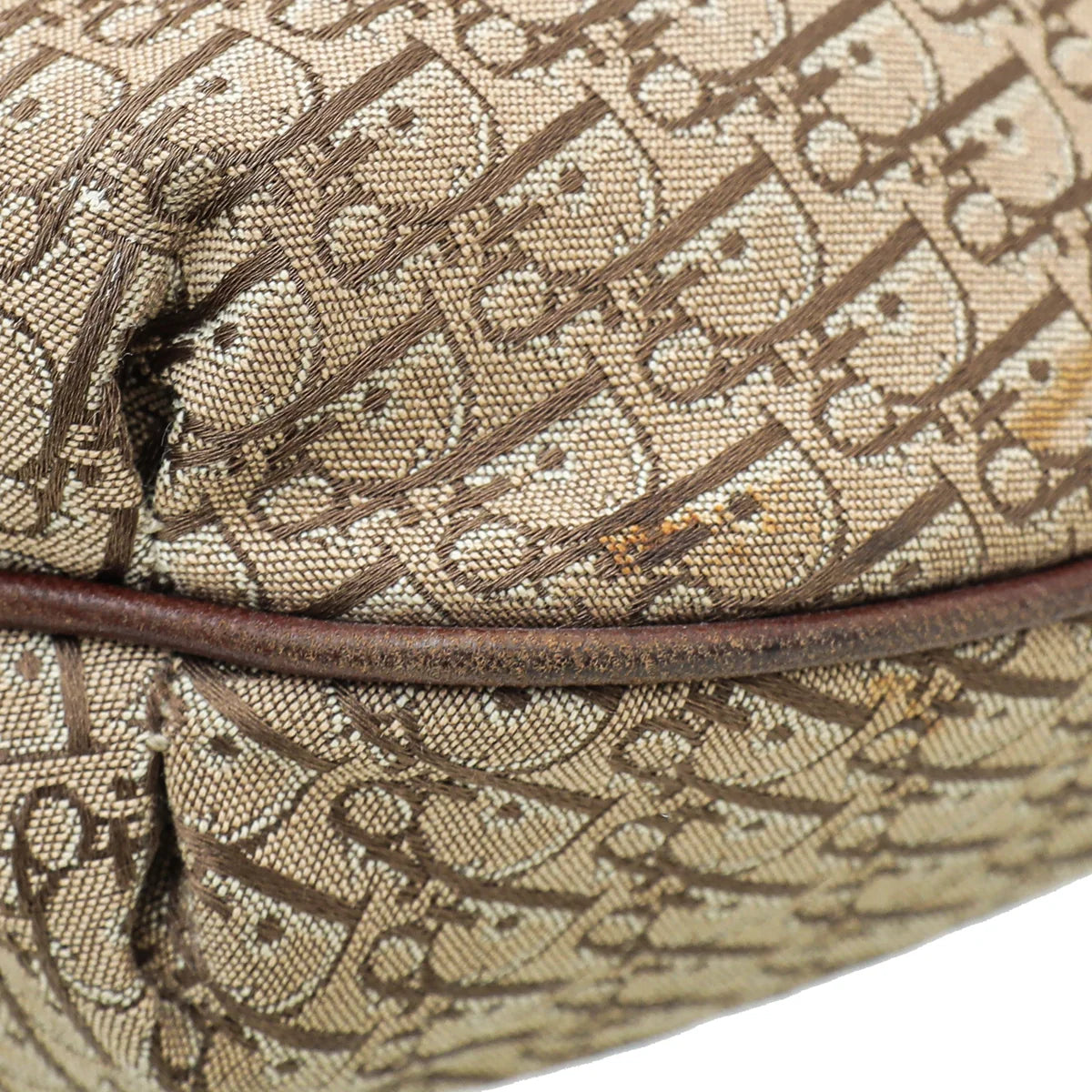 Christian Dior Light Brown Oblique Hobo Shoulder Bag