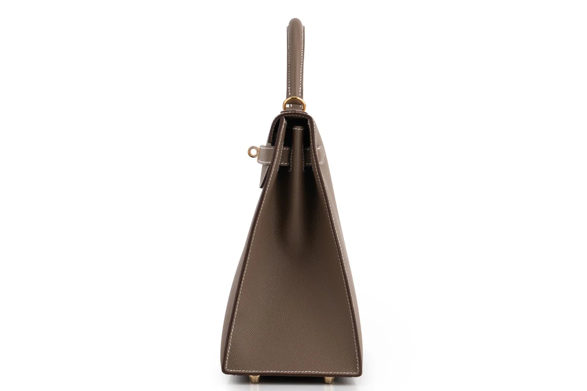 Hermès Kelly 32 Epsom Etoupe GHW