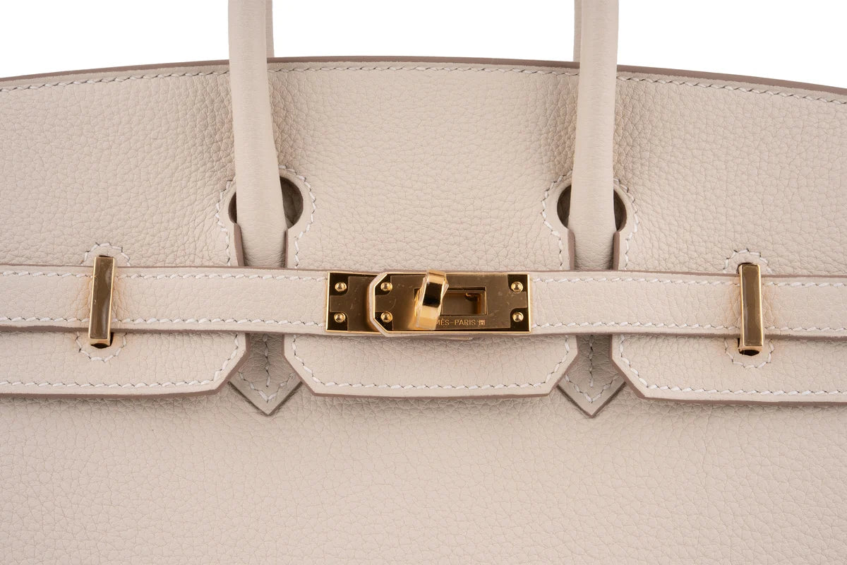 Hermès Birkin 25 Togo Craie GHW