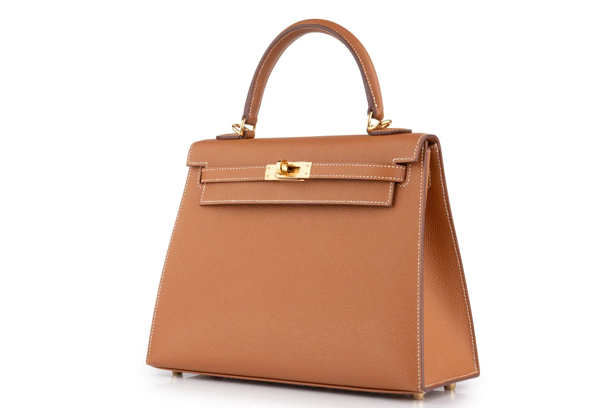 Hermès Kelly 25 Epsom Gold GHW