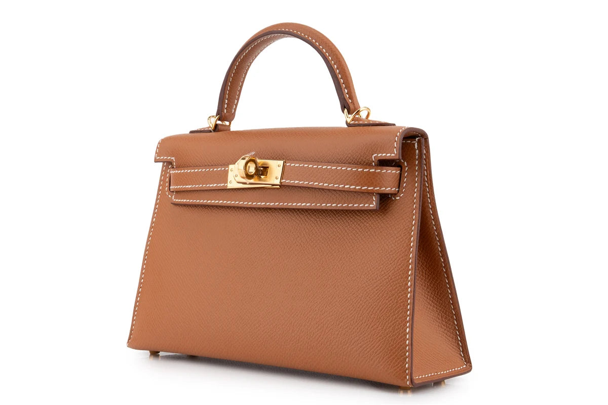 Hermès Mini Kelly Epsom Gold GHW