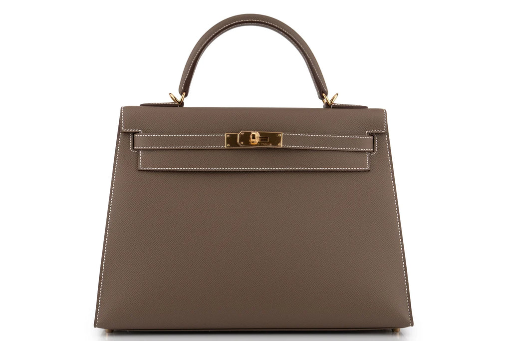 Hermès Kelly 32 Epsom Etoupe GHW