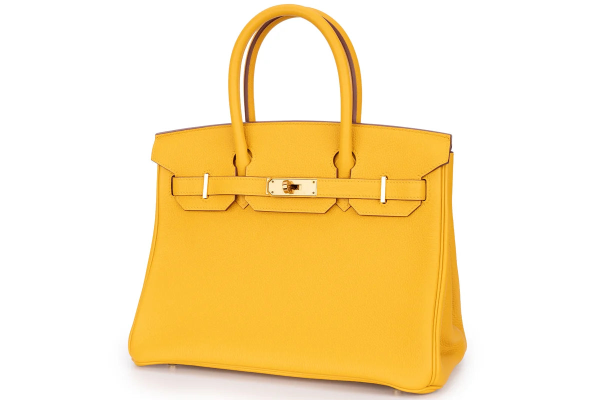 Hermès Birkin 30 Togo Jaune Ambre GHW