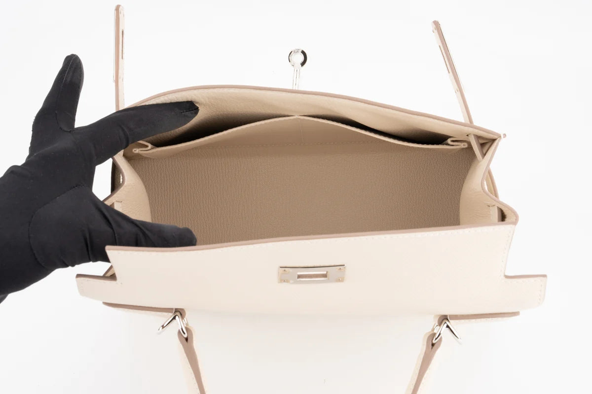 Hermès Kelly 28 Epsom Craie PHW